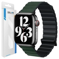 Beline pasek Apple Watch Magnetic Pro42/44/45/49mm czarno/zielony  black/green box