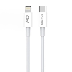 Kabel USB-C do Lightning Foneng X31, 20W 1m (biały) Kabel USB-C do Lightning Foneng X31, 20W 1m (biały)