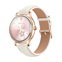 Smart Watch COLMI L28 (Złoty + złoty skórzany pasek) Smart Watch COLMI L28 (Złoty + złoty skórzany pasek)