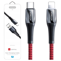 Kabel Joyroom S-1224K2 USB-C / Lightning PD 20W 2.4A 1.2m - czerwony