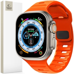 TECH-PROTECT ICONBAND LINE APPLE WATCH 6 / 7 / 8 / 9 / 10 / SE / ULTRA 1 / 2 (44 / 45 / 46 / 49 MM) ORANGE