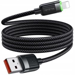 MCDODO ŁADOWARKA KABEL USB LIGHTNING SZYBKIEGO ŁADOWANIA DO IPHONE 1M LED