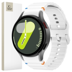 TECH-PROTECT SILICONE SPORT SAMSUNG GALAXY WATCH 4 / 5 / 5 PRO / 6 / 7 / FE WHITE