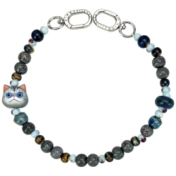 Zawieszka Nimmy New Big Eye Cute Pets 2.0 na torebkę - szara