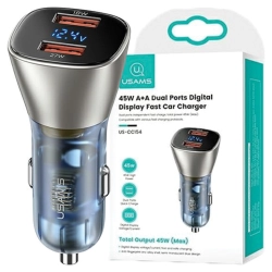 USAMS Ład. sam. C29 45W 2xUSB-AFast Charge jasno złoty/light gold CC154CC01(US-CC154)