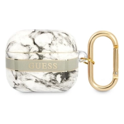 Guess GUA3HCHMAG AirPods 3 coverszary/grey Marble Strap Collection