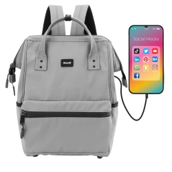 Plecak Himawari wodoodporny z USB na laptopa 40x30x20 pojemny podróżny