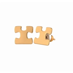 Kolczyki puzzle eleganckie na prezent do stylizacji