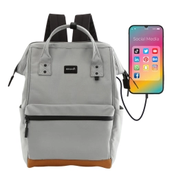 Plecak Himawari damski stylowy USB do ładowania miejski sportowy pojemny
