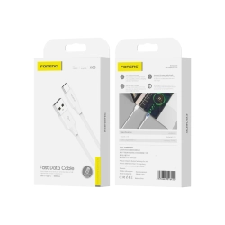 FONENG kabel X63 USB-C 2.1A 1M Biały FONENG kabel X63 USB-C 2.1A 1M Biały