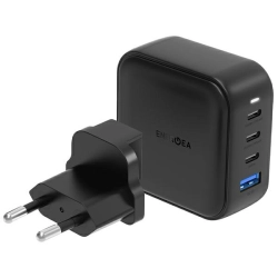 ENERGEA ład. siec. 1xUSB+3xUSB-CPD-PPS-QC 3.0 100W 3C1A czarny/black US+EU Travelite GAN100 ENERGEA ład. siec. 1xUSB+3xUSB-CPD-PPS-QC 3.0 100W 3C1A czarny/black US+EU Travelite GAN100