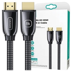 USAMS Kabel HDMI - HDMI  3mUltra HD U67 2.1 8K czarny/black SJ498HD01 (US-SJ498)