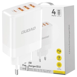 Ładowarka Dudao A5HEU sieciowa 3x USB-A 1x USB-C PD20W - biała