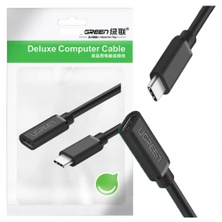 Przedłużający kabel USB-C 3.1 UGREEN ED008, 4K, 60W, 0,5m (czarny)