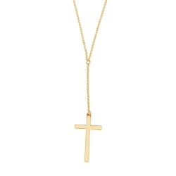 Naszyjnik cieniutki z krzyżem z kolekcji Heavenly (C15/ROZ/18AU)