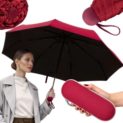 Parasolka składana parasol kieszonkowy mini do torebki Peterson czerwony