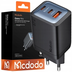 MCDODO SZYBKA ŁADOWARKA SIECIOWA ZASILACZ KOSTKA 3X USB-C PD USB-A GAN 67W