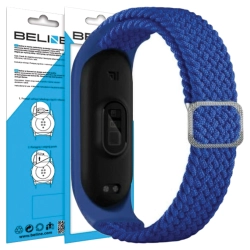 Beline pasek Mi Band 7/6/5 Textileniebieski/blue
