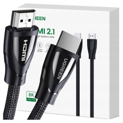 Kabel Ugreen HD140 80404 HDMI 2.1 / HDMI 2.1 3m - czarny