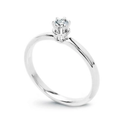Pierścionek zaręczynowy z diamentem 0.15ct elegancki