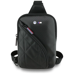 Torebka na telefon BMW Carbon            Pocket&Metal Logo Crossbody czarny