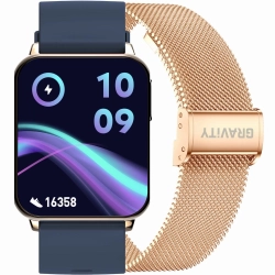 Smartwatch Gravity Różowe Złoto Granatowy 2 Paski GT17-2 Smartwatch Gravity Różowe Złoto Granatowy 2 Paski GT17-2
