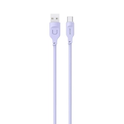 USAMS Kabel USB-C 6A 1,2mPort Display Fast Charging Lithe Series purpurowy/purple SJ568USB03 (US-SJ568)