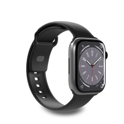 Pasek silikonowy Puro Icon do Apple Watch 42 / 44 / 45 / 49 mm - czarny (2 szt.)