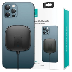 USAMS Ład. indukcyjna US-CD159 magneticW1 15W Extra-thin iPhone 12 series czarny/black CD159DZ01