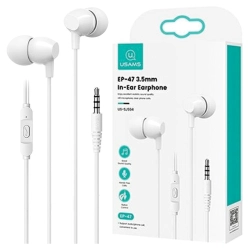 USAMS Słuchawki stereo EP-47 3.5mmbiały/white 1,2m HSEP4702 (US-SJ594)