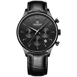 Zegarek Męski Giewont Chronograph Sapphire Czarny GW6310-A1