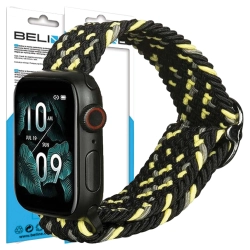 Beline pasek Apple Watch Textile38/40/41mm czarno-limonkowy black/lime