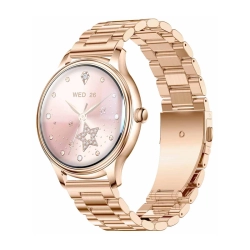 Smart Watch COLMI L28 (Złoty+ złoty stalowy pasek)