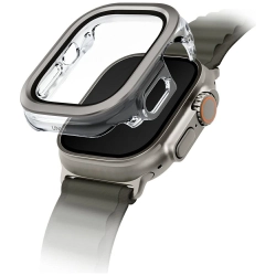 Etui UNIQ Voute do Apple Watch Ultra     49mm szkło hartowane srebrny