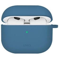 UNIQ etui Nexo AirPods 4 + Ear Hooks     Silicone niebieski/pacific blue