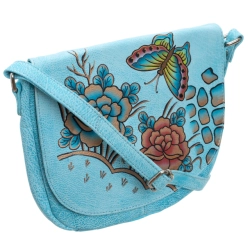 Torebka damska na ramię ze skóry naturalnej skórzana handmade listonoszka