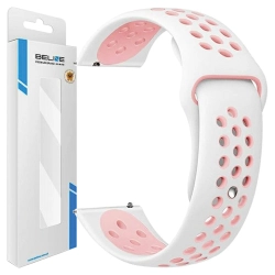 Beline pasek Watch 20mm Sport Siliconebiało-różowy  white/pink box