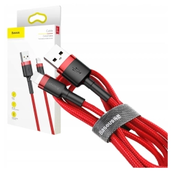 Kabel Lightning USB Baseus Cafule 1,5A 2m (czerwony)