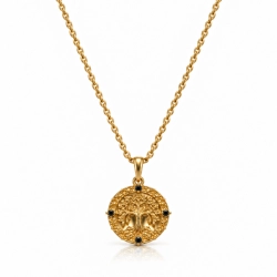 Amulet Harmonii zdobiony czarnymi kryształkami Preciosa (C26/TAL/33/1AU)