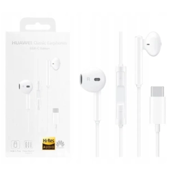 Oryginalne słuchawki Huawei CM33 55030088 USB-C Biały (blister EU)
