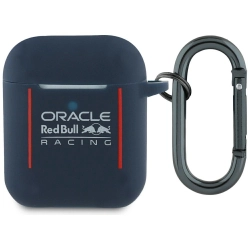 Etui Red Bull Silicone Logo & Lines do   AirPods 1 / 2 granatowy
