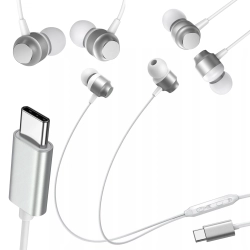 Słuchawki douszne USB-C Joyroom JR-EC06 - srebrne