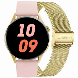 Smartwatch Gravity Złoty Pasek + Bransoleta GT11-3 Smartwatch Gravity Złoty Pasek + Bransoleta GT11-3