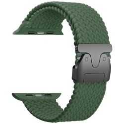 Pasek Beline Woven Nylon Parachute do    Apple Watch 42/44/45/49mm oliwkowy