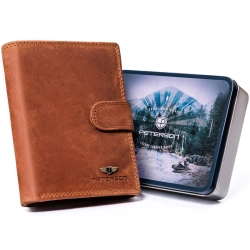 Nubukowy portfel męski z systemem RFID Protect — Peterson