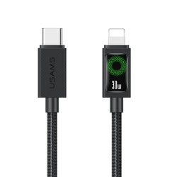 Kabel USAMS U92 30W USB-C do Lightning   1.2m czarny