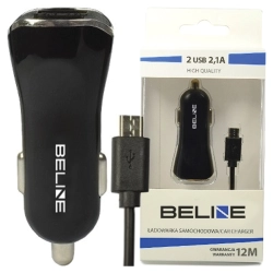Beline Ład. sam. 2xUSB + microUSB 2,1Aczarna/black