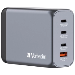 Verbatim Ładowarka sieciowa GaN 200W3xUSB-C/USB-A + Adapter EU/UK/US GNC-200 32204