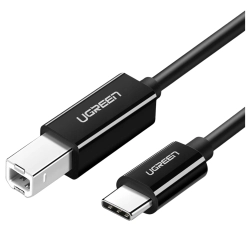 Kabel USB 2.0 C-B UGREEN US241 do drukarki 2m (czarny)