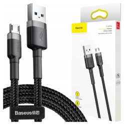 Kabel USB do Micro USB Baseus Cafule 1.5A 2m (szaro-czarny)